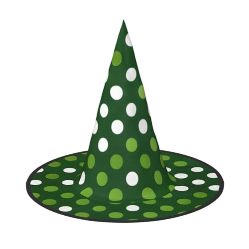 Grüne Punkte Druck Karneval Halloween Hexenhut Kostüm Zubehör faltbar Mütze Party Maskerade Deko Grüne Punkte Druck Karneval Halloween Hexenhut Kostüm Zubehör faltbar Mütze Party Maskerade Deko von HTTUP