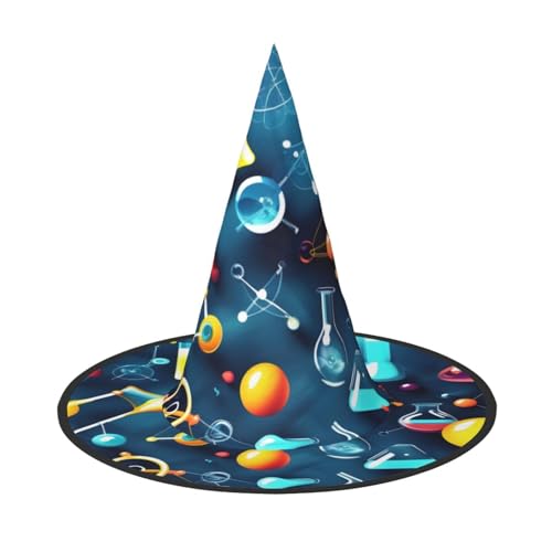HTTUP Abstrakter Wissenschafts-Chemie-Druck, stilvoller Vintage-Hut, Karneval, Halloween, Erwachsenenkostüm, Zubehör, Themenpartys HTTUP Abstrakter Wissenschafts-Chemie-Druck, stilvoller Vintage-Hut, Karneval, Halloween, Erwachsenenkostüm, Zubehör, Themenpartys von HTTUP