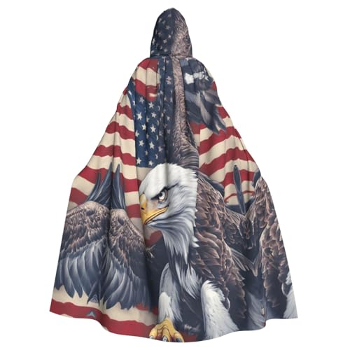 HTTUP Amerikanischer Adler-Druck, Erwachsene, mit Passform, Halloween, Ganzkörperumhang, Unisex, mittelalterliches Cosplay-Kostüm HTTUP Amerikanischer Adler-Druck, Erwachsene, mit Passform, Halloween, Ganzkörperumhang, Unisex, mittelalterliches Cosplay-Kostüm von HTTUP