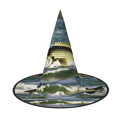 HTTUP Barsch Angeln Welle Druck Stilvolle Vintage Hut Karneval Halloween Hut Erwachsene Kostüm Zubehör Mottopartys HTTUP Barsch Angeln Welle Druck Stilvolle Vintage Hut Karneval Halloween Hut Erwachsene Kostüm Zubehör Mottopartys von HTTUP