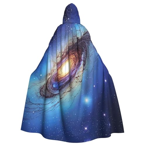 HTTUP Blauer Galaxie-Druck, Erwachsene, mit Passform, Halloween-Umhang, Unisex, Mittelalter-Kostüm, Cosplay-Kostüm HTTUP Blauer Galaxie-Druck, Erwachsene, mit Passform, Halloween-Umhang, Unisex, Mittelalter-Kostüm, Cosplay-Kostüm von HTTUP