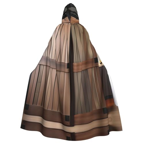 HTTUP Blaugrünes Scheunentür-Blumendruck, Erwachsene, passend für Halloween, Ganzkörperumhang, Unisex, mittelalterliches Cosplay-Kostüm von HTTUP