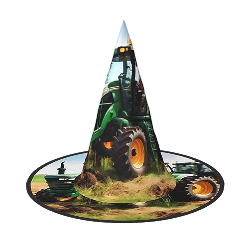 HTTUP Company Bauernhof Traktor Druck Stilvolle Vintage Hut Karneval Halloween Hut Erwachsene Kostüm Zubehör Mottopartys von HTTUP