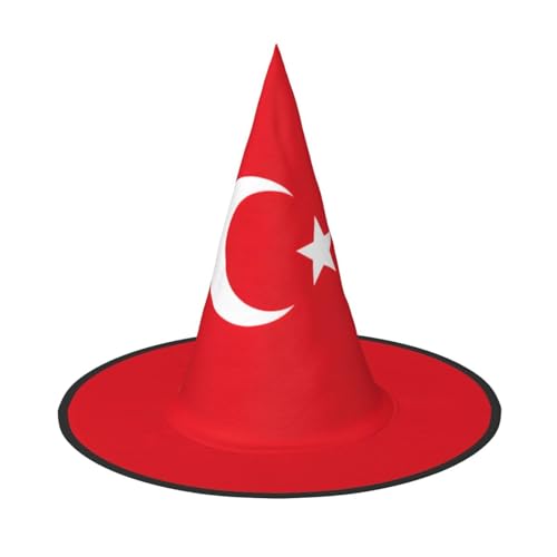 HTTUP Flagge der Türkei Druck Stilvolle Vintage Hut Karneval Halloween Hut Erwachsene Kostüm Zubehör Mottopartys HTTUP Flagge der Türkei Druck Stilvolle Vintage Hut Karneval Halloween Hut Erwachsene Kostüm Zubehör Mottopartys von HTTUP
