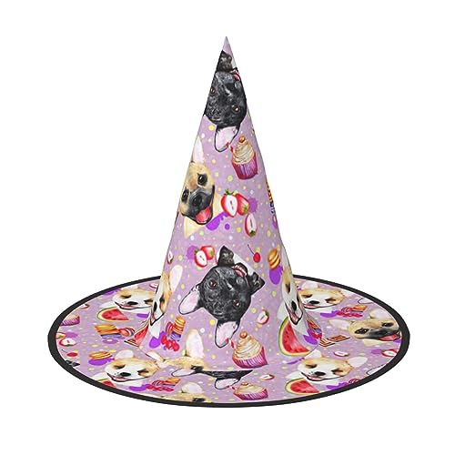 HTTUP Französische kleine Bulldogge Druck Stilvolle Vintage Hut Karneval Halloween Hut Erwachsene Kostüm Zubehör Mottopartys HTTUP Französische kleine Bulldogge Druck Stilvolle Vintage Hut Karneval Halloween Hut Erwachsene Kostüm Zubehör Mottopartys von HTTUP