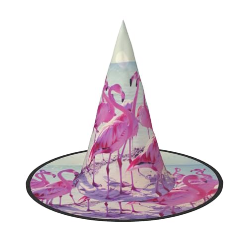 HTTUP Herde von rosa Flamingos am Strand Druck Stilvolle Vintage Hut Karneval Halloween Hut Erwachsene Kostüm Zubehör Mottopartys HTTUP Herde von rosa Flamingos am Strand Druck Stilvolle Vintage Hut Karneval Halloween Hut Erwachsene Kostüm Zubehör Mottopartys von HTTUP