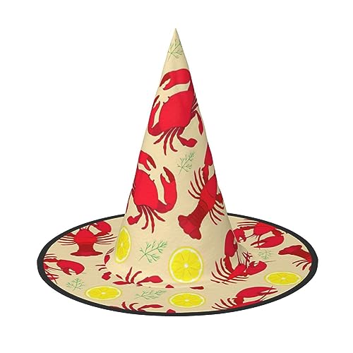 HTTUP Hummer und Krabbe Druck Stilvolle Vintage Hut Karneval Halloween Hut Erwachsene Kostüm Zubehör Mottopartys HTTUP Hummer und Krabbe Druck Stilvolle Vintage Hut Karneval Halloween Hut Erwachsene Kostüm Zubehör Mottopartys von HTTUP