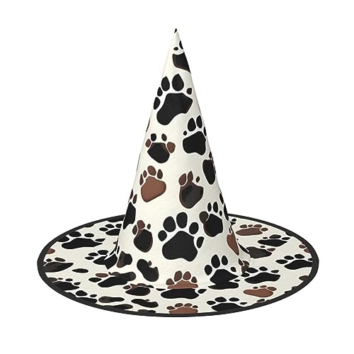 HTTUP Hundepfotenabdrücke Druck Stilvolle Vintage Hut Karneval Halloween Hut Erwachsene Kostüm Zubehör Mottopartys HTTUP Hundepfotenabdrücke Druck Stilvolle Vintage Hut Karneval Halloween Hut Erwachsene Kostüm Zubehör Mottopartys von HTTUP