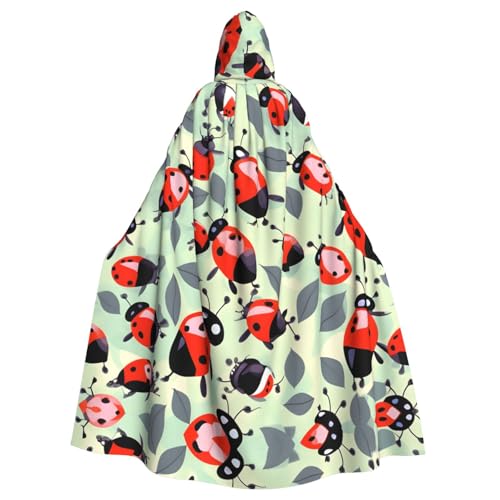 HTTUP Marienkäfer-Cartoon-Muster, Druck, Erwachsene, passend für Halloween, Ganzkörperumhang, Unisex, Mittelalter-Kostüm, Cosplay-Kostüm HTTUP Marienkäfer-Cartoon-Muster, Druck, Erwachsene, passend für Halloween, Ganzkörperumhang, Unisex, Mittelalter-Kostüm, Cosplay-Kostüm von HTTUP