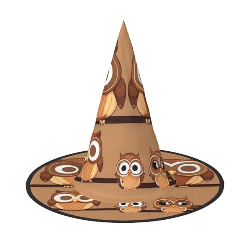 HTTUP Niedlicher großer brauner Cartoon-Eulen-Druck, stilvoller Vintage-Hut, Karneval, Halloween, Erwachsenenkostüm, Zubehör, Themenpartys HTTUP Niedlicher großer brauner Cartoon-Eulen-Druck, stilvoller Vintage-Hut, Karneval, Halloween, Erwachsenenkostüm, Zubehör, Themenpartys von HTTUP