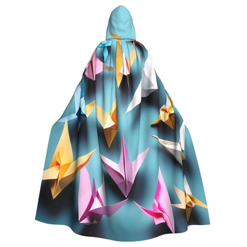 HTTUP Origami-Papierkranich-Druck, Erwachsene, passend für Halloween, Ganzkörperumhang, Unisex, mittelalterliches Cosplay-Kostüm HTTUP Origami-Papierkranich-Druck, Erwachsene, passend für Halloween, Ganzkörperumhang, Unisex, mittelalterliches Cosplay-Kostüm von HTTUP