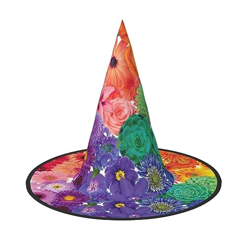 HTTUP Regenbogen Blumen Druck Stilvolle Vintage Hut Karneval Halloween Hut Erwachsene Kostüm Zubehör Mottopartys HTTUP Regenbogen Blumen Druck Stilvolle Vintage Hut Karneval Halloween Hut Erwachsene Kostüm Zubehör Mottopartys von HTTUP