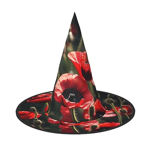 HTTUP Schöner roter Mohnblumen-Druck, stilvoller Vintage-Hut, Karneval, Halloween, Erwachsenenkostüm, Zubehör, Themenpartys HTTUP Schöner roter Mohnblumen-Druck, stilvoller Vintage-Hut, Karneval, Halloween, Erwachsenenkostüm, Zubehör, Themenpartys von HTTUP