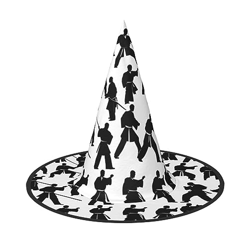 HTTUP Silhouetten von Kampfsport-Druck, stilvoller Vintage-Hut, Karneval, Halloween, Erwachsenenkostüm, Zubehör, Themenpartys HTTUP Silhouetten von Kampfsport-Druck, stilvoller Vintage-Hut, Karneval, Halloween, Erwachsenenkostüm, Zubehör, Themenpartys von HTTUP