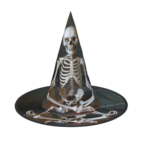 HTTUP Skelette Yoga Druck Stilvolle Vintage Hut Karneval Halloween Hut Erwachsene Kostüm Zubehör Mottopartys HTTUP Skelette Yoga Druck Stilvolle Vintage Hut Karneval Halloween Hut Erwachsene Kostüm Zubehör Mottopartys von HTTUP