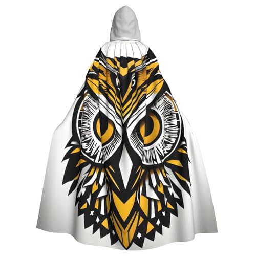 HTTUP Süßes Eulenmuster, Druck, Erwachsene, passend für Halloween, Ganzkörperumhang, Unisex, mittelalterliches Cosplay-Kostüm HTTUP Süßes Eulenmuster, Druck, Erwachsene, passend für Halloween, Ganzkörperumhang, Unisex, mittelalterliches Cosplay-Kostüm von HTTUP