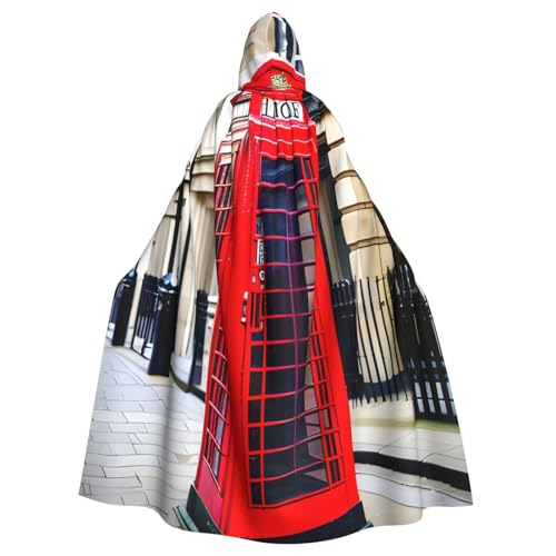 HTTUP Telefonzelle mit Aufdruck für Erwachsene, passend für Halloween, Ganzkörperumhang, Unisex, mittelalterliches Cosplay-Kostüm HTTUP Telefonzelle mit Aufdruck für Erwachsene, passend für Halloween, Ganzkörperumhang, Unisex, mittelalterliches Cosplay-Kostüm von HTTUP