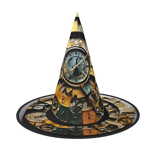 HTTUP Uhr Kunstdruck Stilvolle Vintage Hut Karneval Halloween Hut Erwachsene Kostüm Zubehör Mottopartys HTTUP Uhr Kunstdruck Stilvolle Vintage Hut Karneval Halloween Hut Erwachsene Kostüm Zubehör Mottopartys von HTTUP