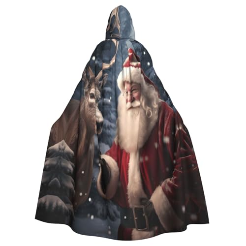 HTTUP Weihnachtsmann-Druck, Erwachsene, passend für Halloween, Ganzkörperumhang, Unisex, mittelalterliches Cosplay-Kostüm HTTUP Weihnachtsmann-Druck, Erwachsene, passend für Halloween, Ganzkörperumhang, Unisex, mittelalterliches Cosplay-Kostüm von HTTUP