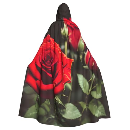 HTTUP Weinrote und rote Rose für Erwachsene, passend für Halloween, Ganzkörperumhang, Unisex, mittelalterliches Cosplay-Kostüm HTTUP Weinrote und rote Rose für Erwachsene, passend für Halloween, Ganzkörperumhang, Unisex, mittelalterliches Cosplay-Kostüm von HTTUP