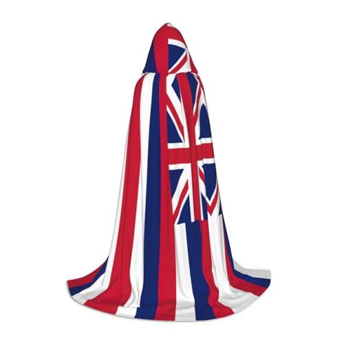 Hawaii-Flaggen-Druck, Urlaub, Party, Kapuzenumhang für Halloween, Dekoration, Karneval, Geschenke, Cosplay, Mottopartys Hawaii-Flaggen-Druck, Urlaub, Party, Kapuzenumhang für Halloween, Dekoration, Karneval, Geschenke, Cosplay, Mottopartys von HTTUP