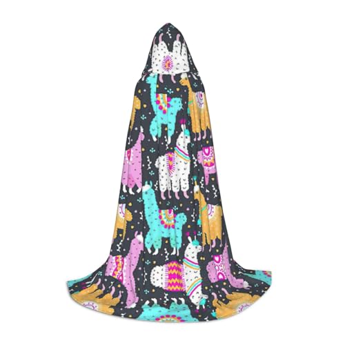 Indischer Alpaka-Druck, Urlaub, Party, Kapuzenumhang für Halloween, Dekoration, Karneval, Geschenke, Cosplay, Mottopartys Indischer Alpaka-Druck, Urlaub, Party, Kapuzenumhang für Halloween, Dekoration, Karneval, Geschenke, Cosplay, Mottopartys von HTTUP