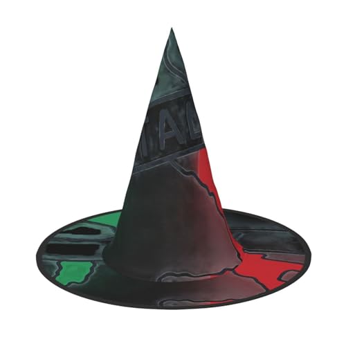 Italien Karte Umriss Druck Karneval Halloween Hexenhut Kostüm Zubehör Faltbare Kappe Party Maskerade Dekor Italien Karte Umriss Druck Karneval Halloween Hexenhut Kostüm Zubehör Faltbare Kappe Party Maskerade Dekor von HTTUP