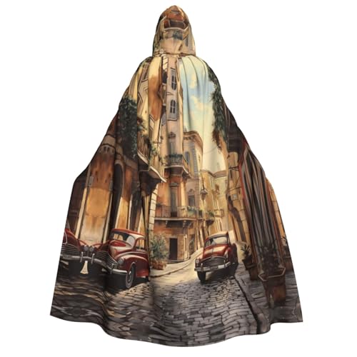 Italienischer Straßendruck, Kapuzenumhang, Unisex, Erwachsene, Halloween, Weihnachten, Karneval, Mottopartys, Cosplay-Kostüm Italienischer Straßendruck, Kapuzenumhang, Unisex, Erwachsene, Halloween, Weihnachten, Karneval, Mottopartys, Cosplay-Kostüm von HTTUP