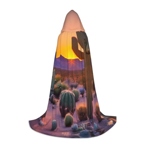 Kaktus-Wüste, Sonnenuntergänge, Druck, Urlaub, Party, Kapuzenumhang für Halloween, Dekoration, Karneval, Geschenke, Cosplay, Mottopartys Kaktus-Wüste, Sonnenuntergänge, Druck, Urlaub, Party, Kapuzenumhang für Halloween, Dekoration, Karneval, Geschenke, Cosplay, Mottopartys von HTTUP