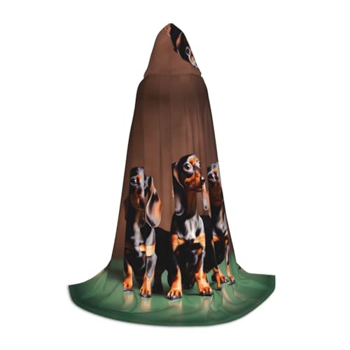 Kapuzenumhang mit Dackel-Motiv, für Halloween, Dekoration, Karneval, Cosplay, Mottopartys Kapuzenumhang mit Dackel-Motiv, für Halloween, Dekoration, Karneval, Cosplay, Mottopartys von HTTUP