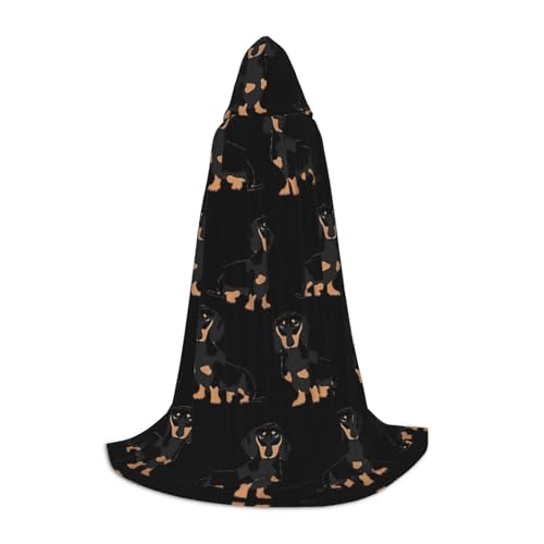 Kapuzenumhang mit Dackel-Motiv, für Halloween, Karneval, Cosplay, Mottopartys Kapuzenumhang mit Dackel-Motiv, für Halloween, Karneval, Cosplay, Mottopartys von HTTUP