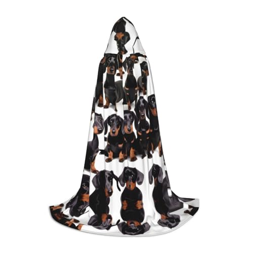 Kapuzenumhang mit Dackel-Motiv, für Halloween, Karneval, Cosplay, Mottopartys Kapuzenumhang mit Dackel-Motiv, für Halloween, Karneval, Cosplay, Mottopartys von HTTUP