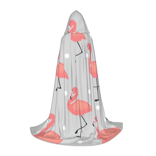 Kapuzenumhang mit Flamingo-Druck, für Halloween, Dekoration, Karneval, Cosplay, Mottopartys Kapuzenumhang mit Flamingo-Druck, für Halloween, Dekoration, Karneval, Cosplay, Mottopartys von HTTUP