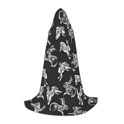 Kapuzenumhang mit Hasen-Motiv, für Halloween, Dekoration, Karneval, Cosplay, Mottopartys Kapuzenumhang mit Hasen-Motiv, für Halloween, Dekoration, Karneval, Cosplay, Mottopartys von HTTUP