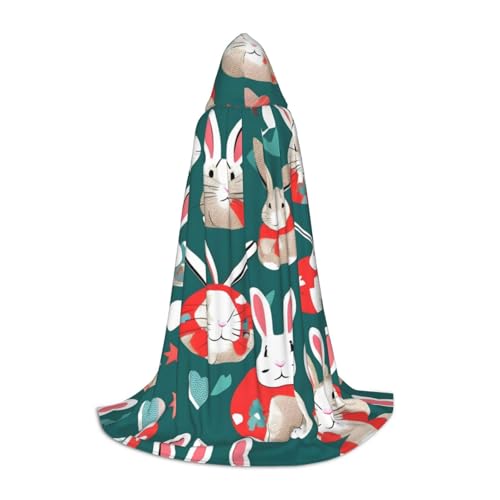 Kapuzenumhang mit Hasen-Motiv, für Halloween, Dekoration, Karneval, Cosplay, Mottopartys Kapuzenumhang mit Hasen-Motiv, für Halloween, Dekoration, Karneval, Cosplay, Mottopartys von HTTUP