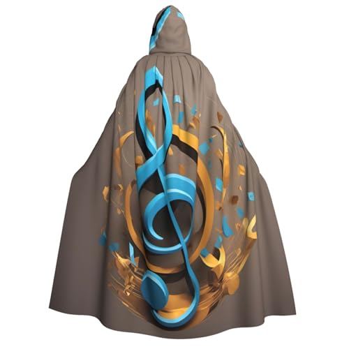 Kapuzenumhang mit Musiknoten-Aufdruck, Unisex, Erwachsene, Halloween, Weihnachten, Karneval, Mottopartys, Cosplay, Kostüm Kapuzenumhang mit Musiknoten-Aufdruck, Unisex, Erwachsene, Halloween, Weihnachten, Karneval, Mottopartys, Cosplay, Kostüm von HTTUP