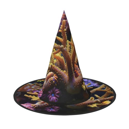 Korallenriff Druck Karneval Halloween Hexenhut Kostüm Zubehör Faltbare Kappe Party Maskerade Dekor Korallenriff Druck Karneval Halloween Hexenhut Kostüm Zubehör Faltbare Kappe Party Maskerade Dekor von HTTUP