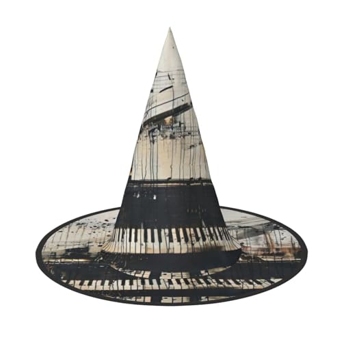 Musiknoten-Druck Karneval Halloween Hexenhut Kostüm Zubehör Faltbare Kappe Party Maskerade Dekor Musiknoten-Druck Karneval Halloween Hexenhut Kostüm Zubehör Faltbare Kappe Party Maskerade Dekor von HTTUP