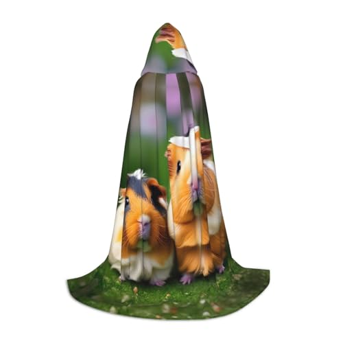 Niedlicher Meerschweinchen-Umhang mit Kapuze für Halloween, Karnevalsgeschenke, Cosplay-Mottopartys Niedlicher Meerschweinchen-Umhang mit Kapuze für Halloween, Karnevalsgeschenke, Cosplay-Mottopartys von HTTUP