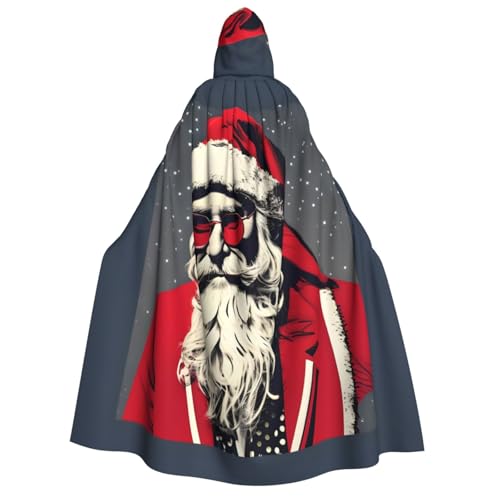 Niedlicher Weihnachtsmann-Aufdruck, mit Kapuze, Unisex, für Erwachsene, Umhang, Halloween, Weihnachten, Karneval, Mottopartys, Cosplay-Kostüm Niedlicher Weihnachtsmann-Aufdruck, mit Kapuze, Unisex, für Erwachsene, Umhang, Halloween, Weihnachten, Karneval, Mottopartys, Cosplay-Kostüm von HTTUP