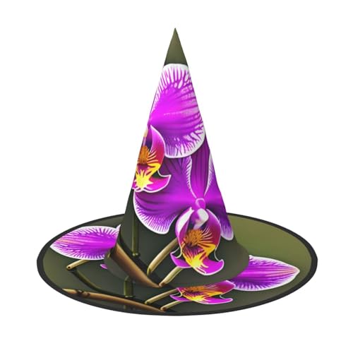 Orchidee Blume Print Karneval Halloween Hexenhut Kostüm Zubehör Faltbare Mütze Party Maskerade Deko Orchidee Blume Print Karneval Halloween Hexenhut Kostüm Zubehör Faltbare Mütze Party Maskerade Deko von HTTUP