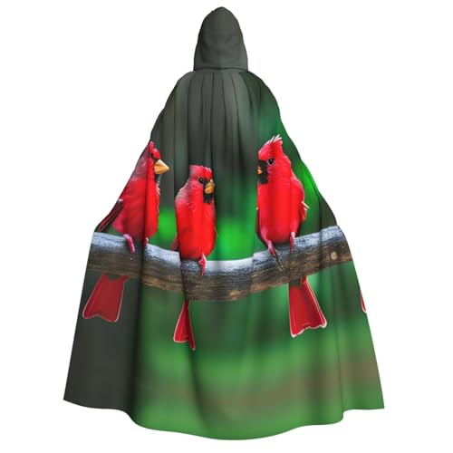 Roter süßer Vogel-Aufdruck, mit Kapuze, Unisex, für Erwachsene, Umhang, Halloween, Weihnachten, Karneval, Mottopartys, Cosplay, Kostüm Roter süßer Vogel-Aufdruck, mit Kapuze, Unisex, für Erwachsene, Umhang, Halloween, Weihnachten, Karneval, Mottopartys, Cosplay, Kostüm von HTTUP