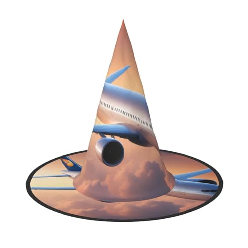 Schöner Himmel Flugzeug Druck Karneval Halloween Hexenhut Kostüm Zubehör Faltbare Kappe Party Maskerade Dekor Schöner Himmel Flugzeug Druck Karneval Halloween Hexenhut Kostüm Zubehör Faltbare Kappe Party Maskerade Dekor von HTTUP