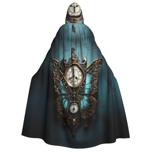 Uhr Schmetterling Druck Kapuze Unisex Erwachsene Umhang Halloween Weihnachten Karneval Mottopartys Cosplay Kostüm Uhr Schmetterling Druck Kapuze Unisex Erwachsene Umhang Halloween Weihnachten Karneval Mottopartys Cosplay Kostüm von HTTUP