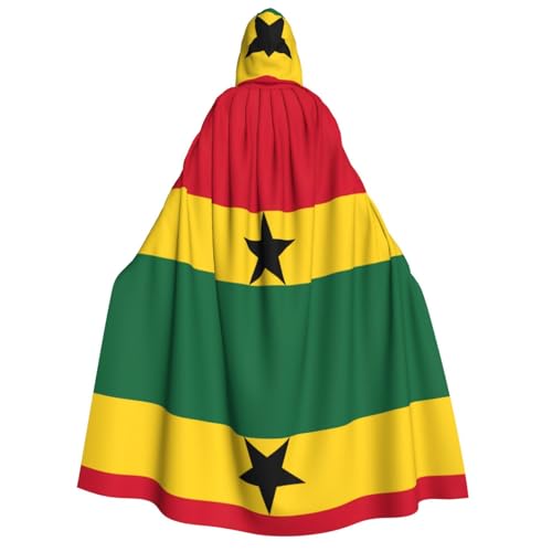 Umhang mit Kapuze, Motiv: Flagge von Ghana, Unisex, Erwachsene, Halloween, Weihnachten, Karneval, Mottopartys, Cosplay, Kostüm Umhang mit Kapuze, Motiv: Flagge von Ghana, Unisex, Erwachsene, Halloween, Weihnachten, Karneval, Mottopartys, Cosplay, Kostüm von HTTUP