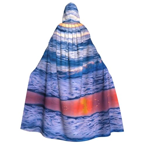 Umhang mit Kapuze, Sonnenuntergang, Ozean, Wellen, Unisex, Erwachsene, Halloween, Weihnachten, Karneval, Mottopartys, Cosplay, Kostüm Umhang mit Kapuze, Sonnenuntergang, Ozean, Wellen, Unisex, Erwachsene, Halloween, Weihnachten, Karneval, Mottopartys, Cosplay, Kostüm von HTTUP
