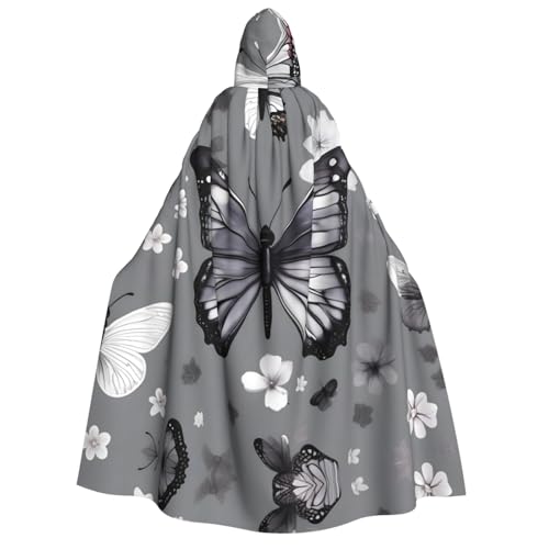 Umhang mit Kapuze, unisex, für Erwachsene, Halloween, Weihnachten, Karneval, Mottopartys, Cosplay, Kostüm, Blaugrün von HTTUP