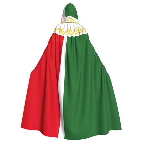 Umhang mit Kapuze für Damen und Herren, Motiv: Flagge der Tschetschenischen Republik, für Karneval, Cosplay, Partys Umhang mit Kapuze für Damen und Herren, Motiv: Flagge der Tschetschenischen Republik, für Karneval, Cosplay, Partys von HTTUP