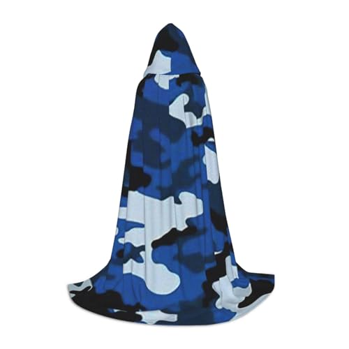 Umhang mit Kapuze für Halloween, Dekoration, Karneval, Cosplay, Mottopartys, Blau Umhang mit Kapuze für Halloween, Dekoration, Karneval, Cosplay, Mottopartys, Blau von HTTUP