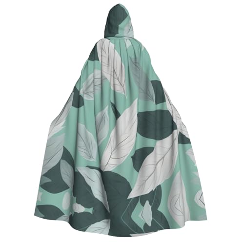Umhang mit Kapuze und Blättern, Unisex, für Erwachsene, Halloween, Weihnachten, Karneval, Mottopartys, Cosplay, Kostüm, mintgrau Umhang mit Kapuze und Blättern, Unisex, für Erwachsene, Halloween, Weihnachten, Karneval, Mottopartys, Cosplay, Kostüm, mintgrau von HTTUP